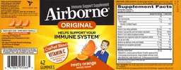 Label for Airborne Zesty Orange