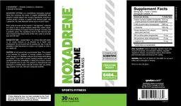 Label for Noxadrene Extreme