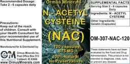 Label for N-Acetyl Cysteine (NAC) 675 mg