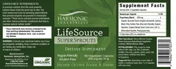 Label for LifeSource SuperSprouts