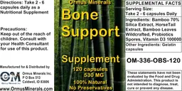 Label for Bone Support Supplement