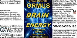 Label for Ormus Brain Energy