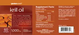 Label for Krill Oil 1,000 mg