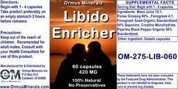 Label for Libido Enricher