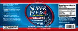 Label for SuperFlex-4 with Vitamin D