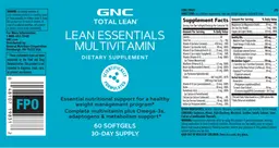 Label for Lean Essentials Multivitamin
