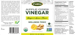 Label for Apple Cider Vinegar Ginger & Lemon Flavor