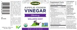 Label for Apple Cider Vinegar Elderberry