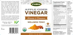Label for Apple Cider Vinegar Turmeric & Cinnamon