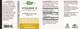 Label for Vitamin C with Rose Hips