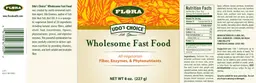 Label for Wholesome Fast Food
