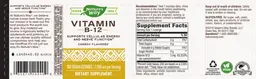 Label for Vitamin B-12 2,000 mcg Cherry Flavored