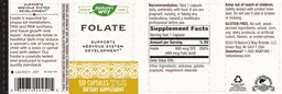Label for Folate 800 mcg DFE