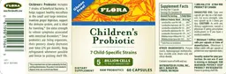 Label for Children's Probiotic 5 Billion Cells