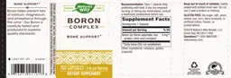 Label for Boron Complex 3 mg