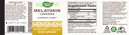 Label for Melatonin Lozenge 2.5 mg