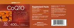 Label for CoQ10 400 mg