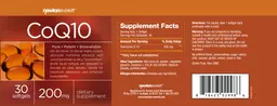 Label for CoQ10 200 mg