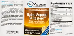 Label for Gluten Support GI Restore