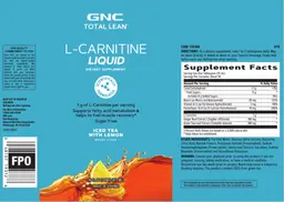 Label for L-Carnitine Liquid Iced Tea with Lemon