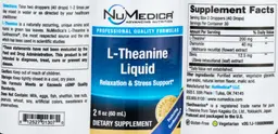Label for L-Theanine Liquid