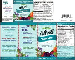 Label for Alive! Stress Less