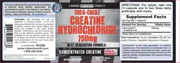 Label for Crea-Crete Creatine Hydrochloride 750 mg