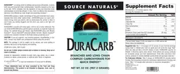 Label for DuraCarb