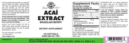 Label for Acai Extract