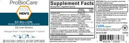 Label for Men's 50 Billion Probiotics Delayed Release