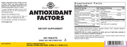 Label for Antioxidant Factors