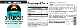 Label for D-Ribose