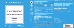 Label for Calcium 1000