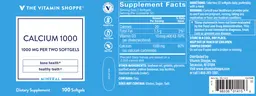 Label for Calcium 1000