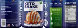 Label for Keto Shake Vanilla Caramel