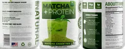 Label for Matcha & Protein Matcha Green Tea