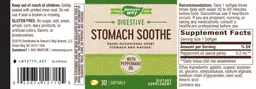 Label for Stomach Soothe