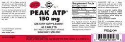 Label for Peak ATP 150 mg