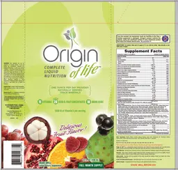 Label for Complete Liquid Nutrition