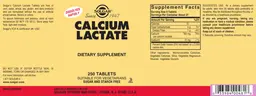 Label for Calcium Lactate