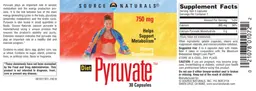 Label for Diet Pyruvate