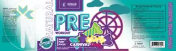 Label for Natural Pre Workout Carnival Candy