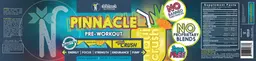 Label for Pinnacle Pre-Workout Maui Crush