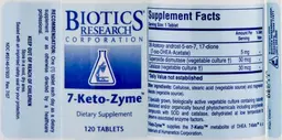 Label for 7-Keto-Zyme