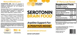 Label for Serotonin Brain Food