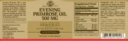Label for Evening Primrose Oil 500 mg