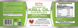 Label for Antarctic Krill Oil Complex 1500 mg