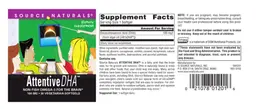 Label for Attentive DHA 100 mg