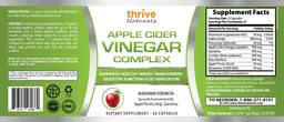 Label for Apple Cider Vinegar Complex