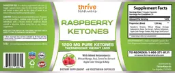 Label for Raspberry Ketones